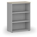 Büroregal PRIMO GRAY, 800 x 420 x 1087 mm, Eiche grau/natur