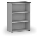 Büroregal PRIMO GRAY, 800 x 420 x 1087 mm, grau/Graphit