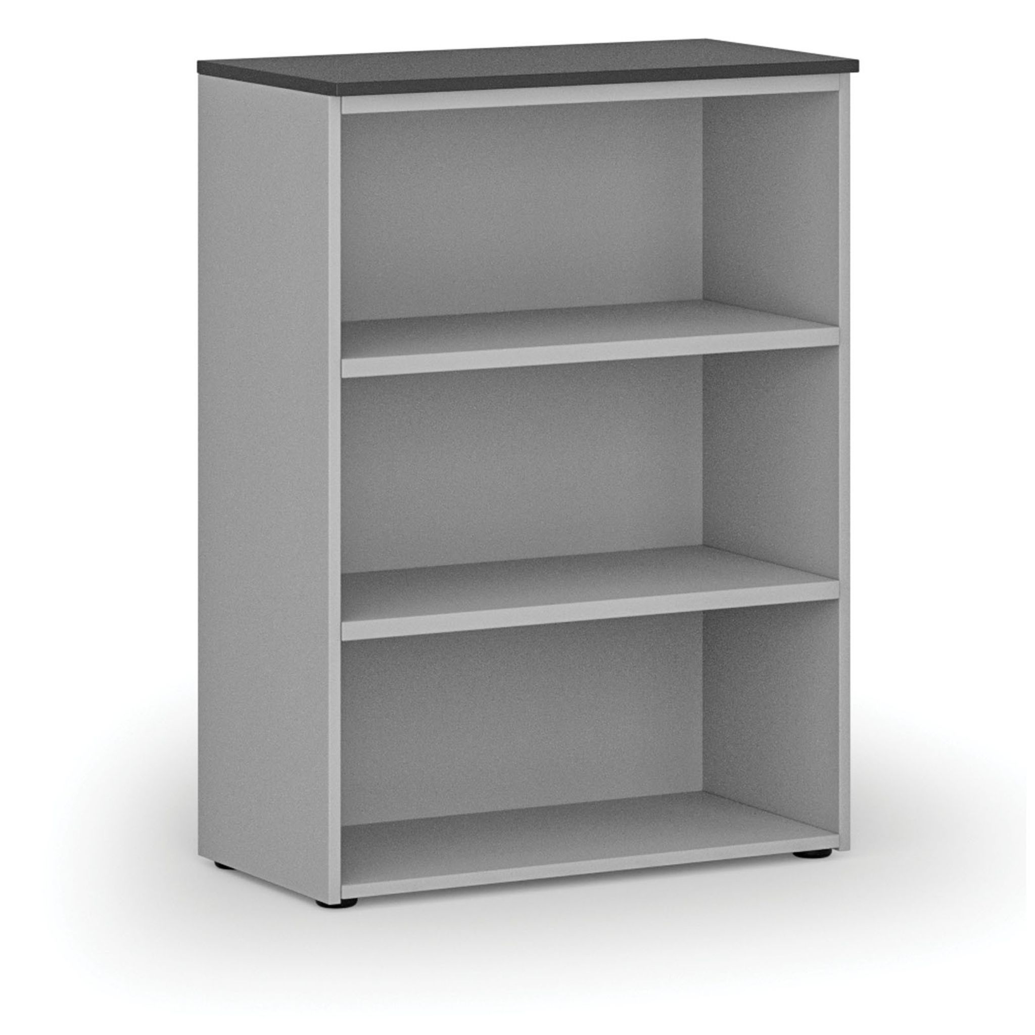 Büroregal PRIMO GRAY, 800 x 420 x 1087 mm, grau/Graphit