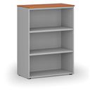 Büroregal PRIMO GRAY, 800 x 420 x 1087 mm, grau/Kirsche