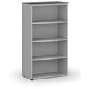 Büroregal PRIMO GRAY, 800 x 420 x 1434 mm, grau/Graphit
