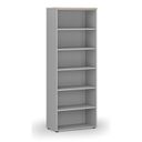 Büroregal PRIMO GRAY, 800 x 420 x 2128 mm, grau/natur Eiche