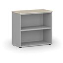 Büroregal PRIMO GRAY, 800 x 420 x 740 mm, grau/Birke