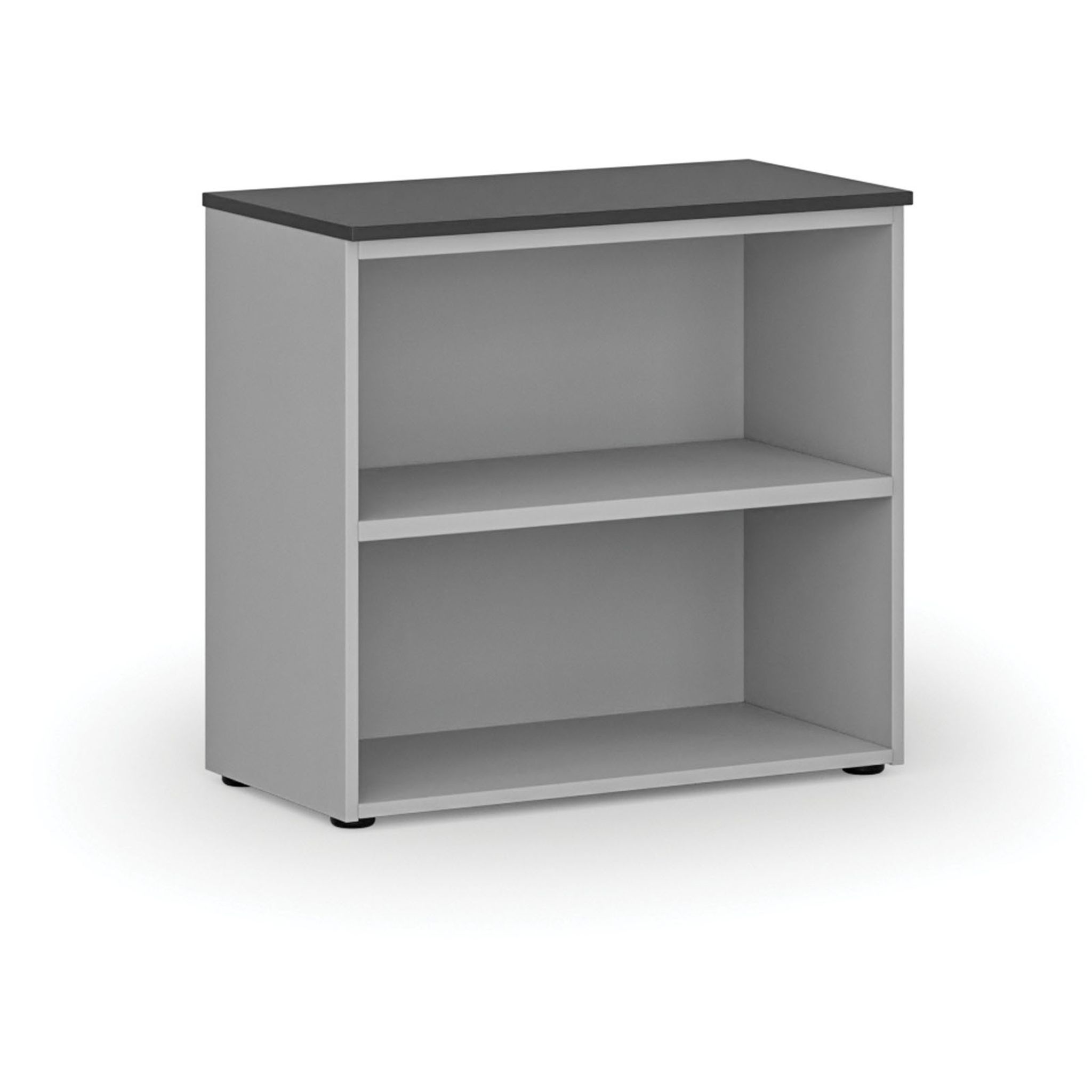 Büroregal PRIMO GRAY, 800 x 420 x 740 mm, grau/Graphit