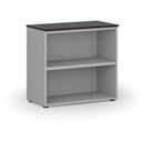 Büroregal PRIMO GRAY, 800 x 420 x 740 mm, grau/Wenge
