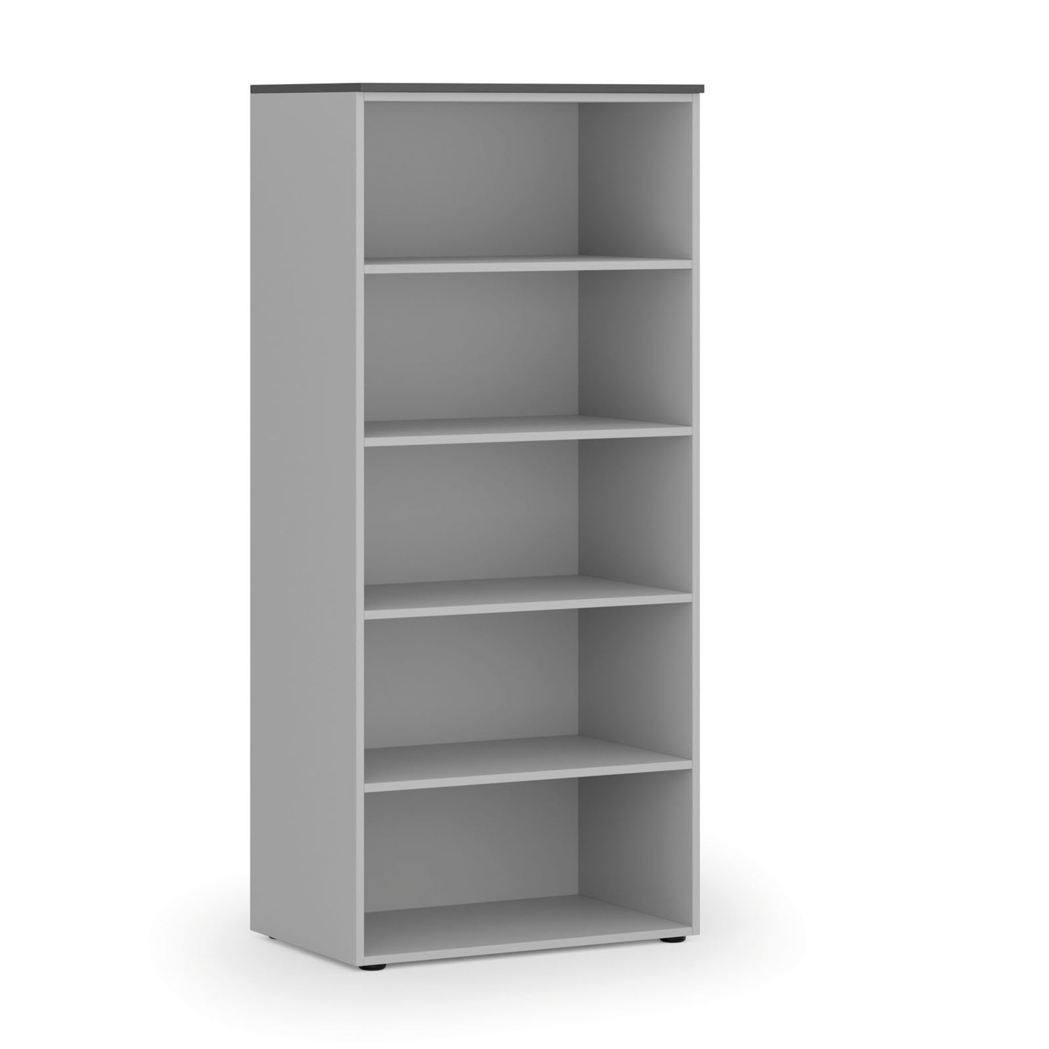 Büroregal PRIMO GRAY, 800 x 500 x 1781 mm, grau/Graphit