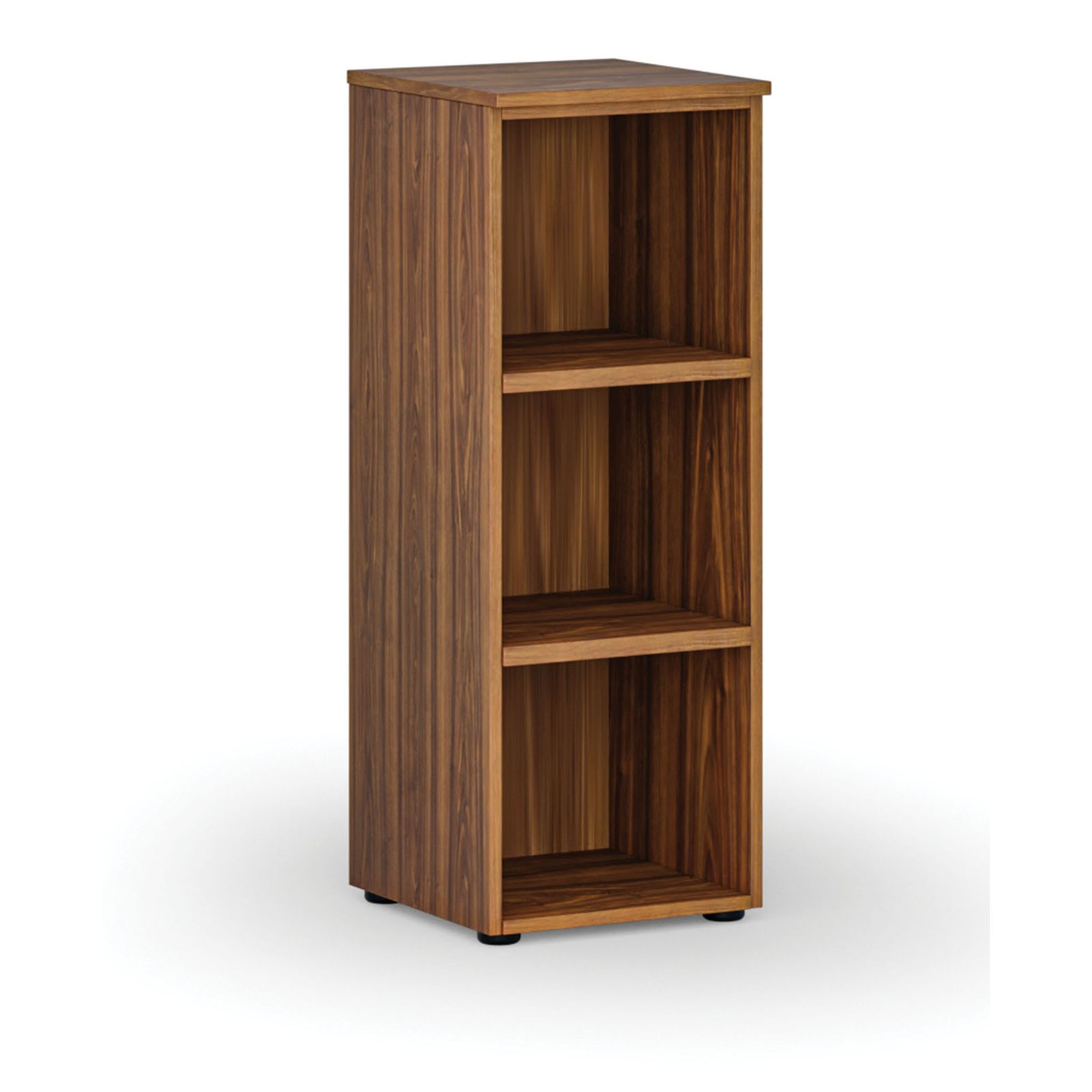 Büroregal PRIMO WOOD, 400 x 420 x 1087 mm, Nussbaum