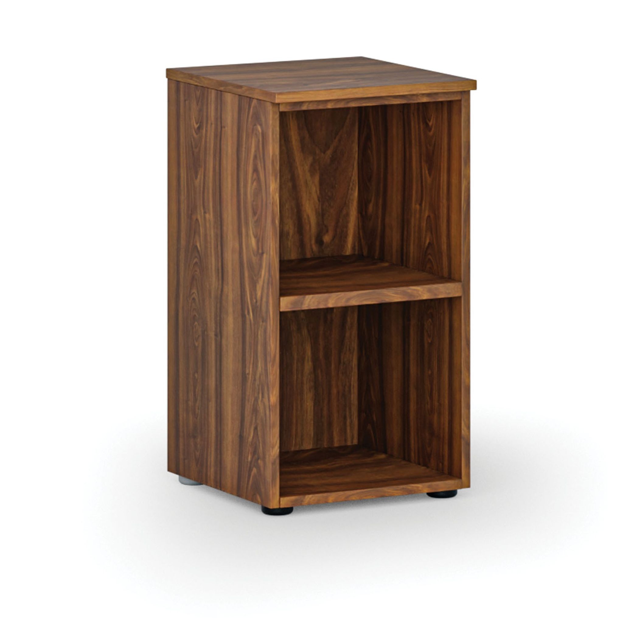 Büroregal PRIMO WOOD, 400 x 420 x 740 mm, Nussbaum
