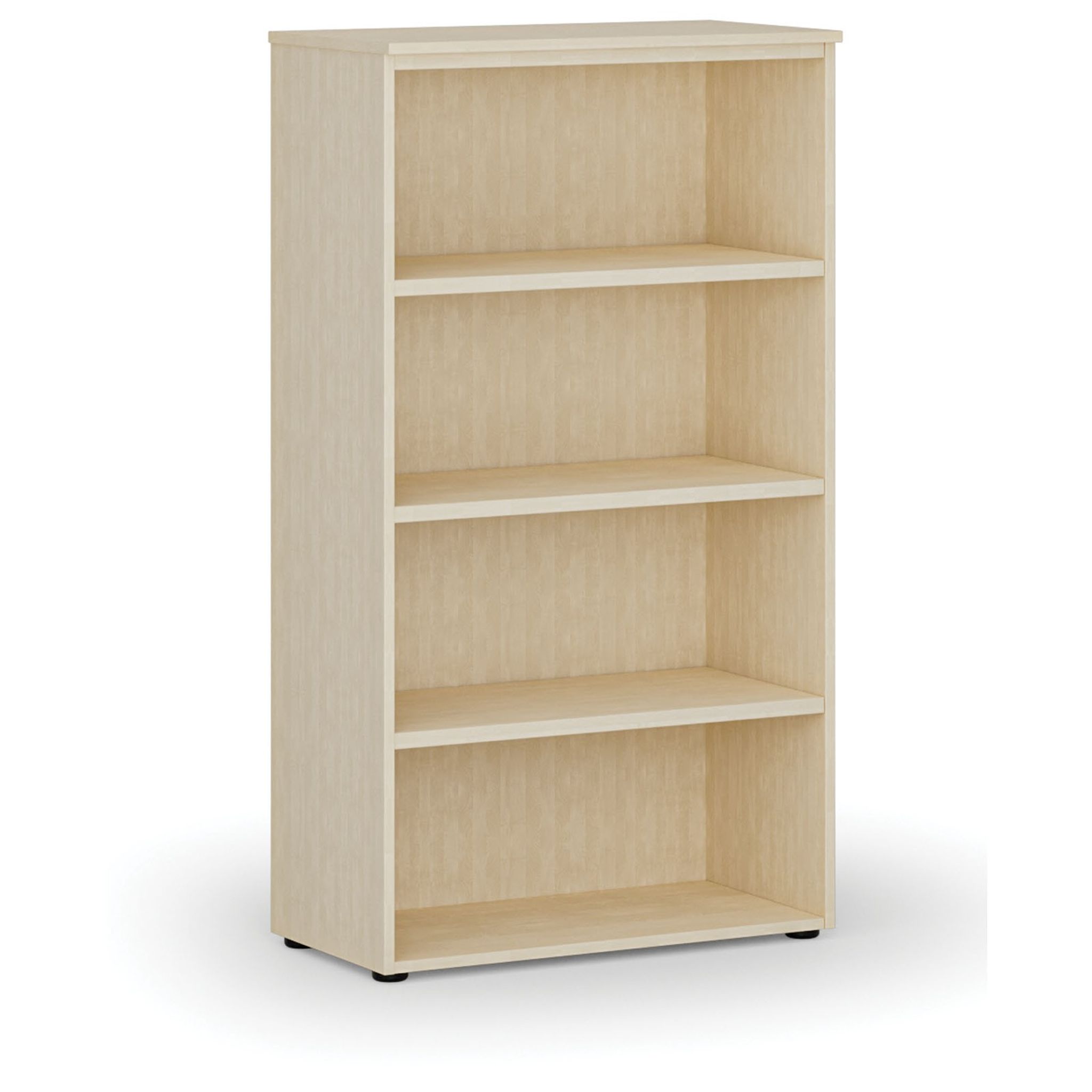 Büroregal PRIMO WOOD, 800 x 420 x 1434 mm, Birke