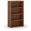 Büroregal PRIMO WOOD, 800 x 420 x 1434 mm, Nussbaum