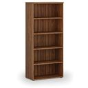 Büroregal PRIMO WOOD, 800 x 420 x 1781 mm, Nussbaum