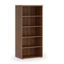 Büroregal PRIMO WOOD, 800 x 500 x 1781 mm, Nussbaum