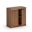 Büroschrank ARRISTO LUX, 800 x 400 x 836 mm, Nussbaum