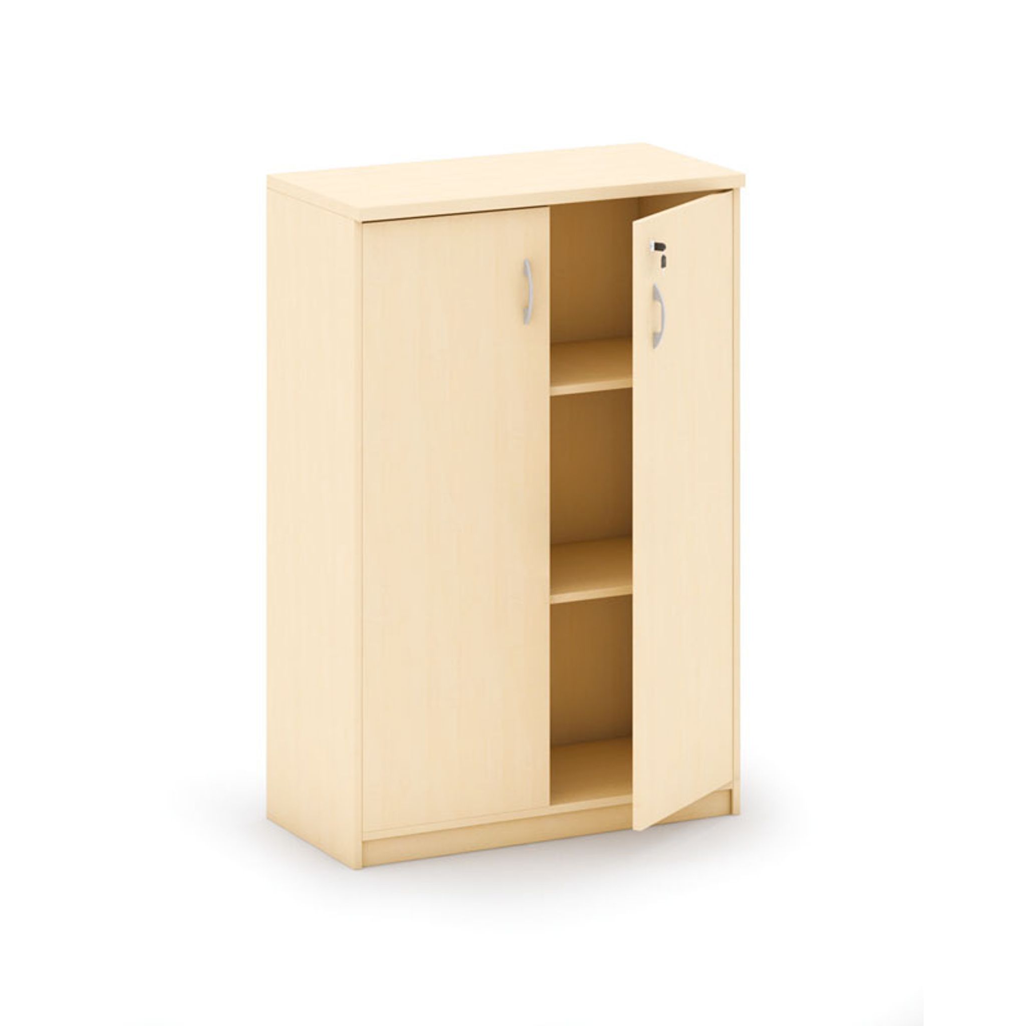 Büroschrank MIRELLI, 800 x 400 x 1200 mm, Birke