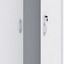 Büroschrank MIRELLI, 800 x 400 x 1800 mm, weiß