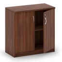 Büroschrank MIRELLI, 800 x 400 x 800 mm, Nussbaum