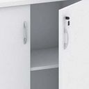 Büroschrank MIRELLI, 800 x 400 x 800 mm, weiß