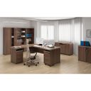 Büroschrank MIRELLI A+, 800 x 400 x 1800 mm, Nussbaum