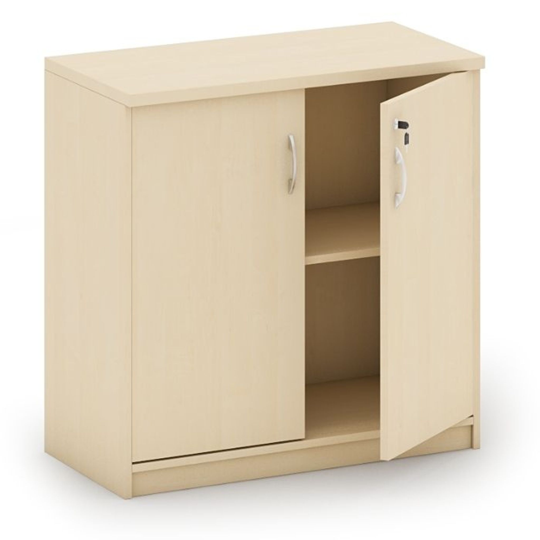 Büroschrank MIRELLI A+, 800 x 400 x 800 mm, Birke