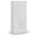 Büroschrank mit kombinierten Schubladen PRIMO WHITE, 1781 x 800 x 420 mm, weiß