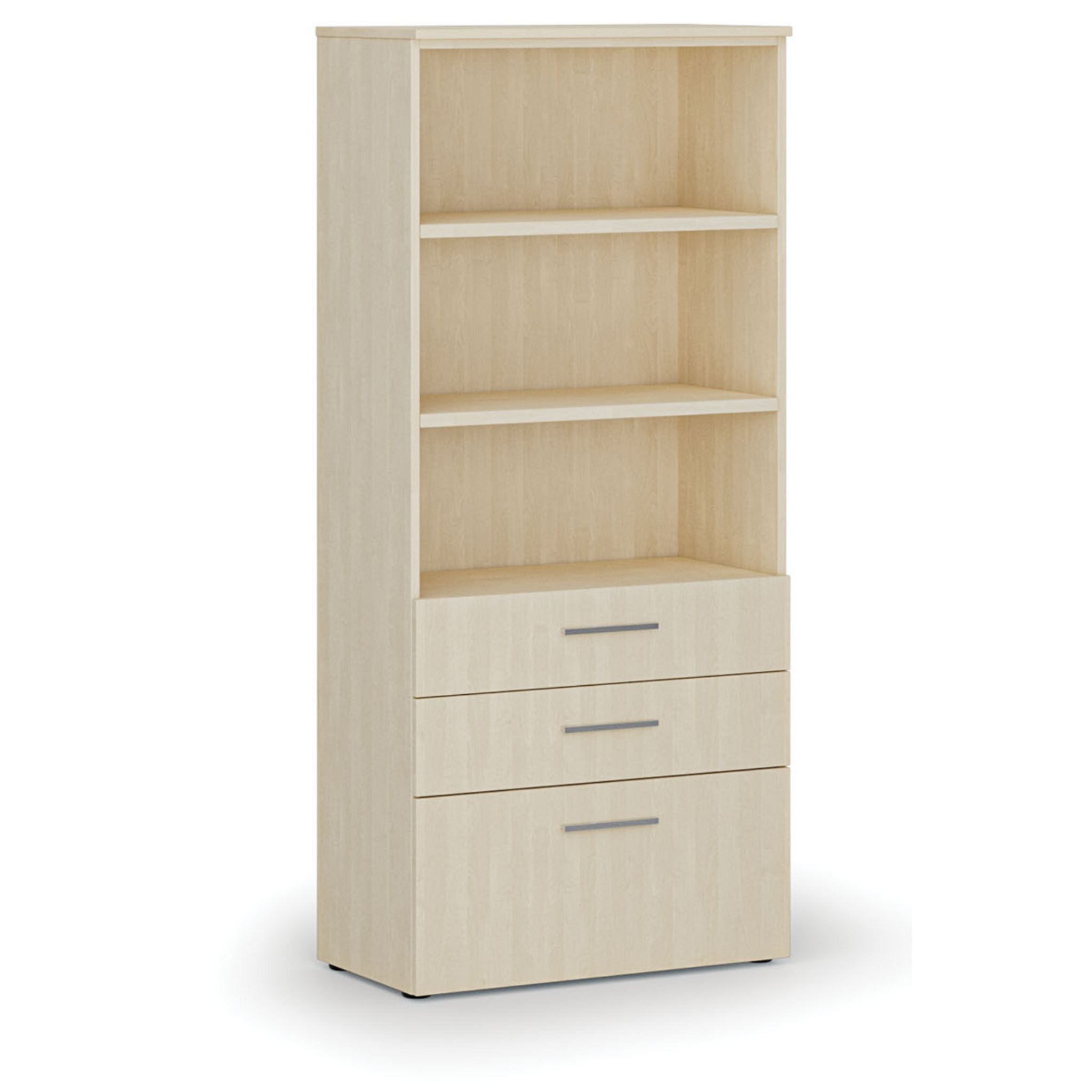 Büroschrank mit kombinierten Schubladen PRIMO WOOD, 1781 x 800 x 420 mm