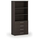 Büroschrank mit Schubladen PRIMO WOOD, 1781 x 800 x 420 mm, Wenge