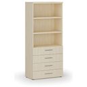 Büroschrank mit Schubladen PRIMO WOOD, 800 x 420 x 1781 mm, Birke