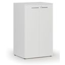 Büroschrank mit Tür PRIMO WHITE, 3 Einlegeböden, 800 x 640 x 1335 mm, weiß