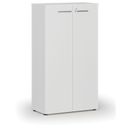 Büroschrank mit Tür PRIMO WHITE, 800 x 420 x 1434 mm, weiß