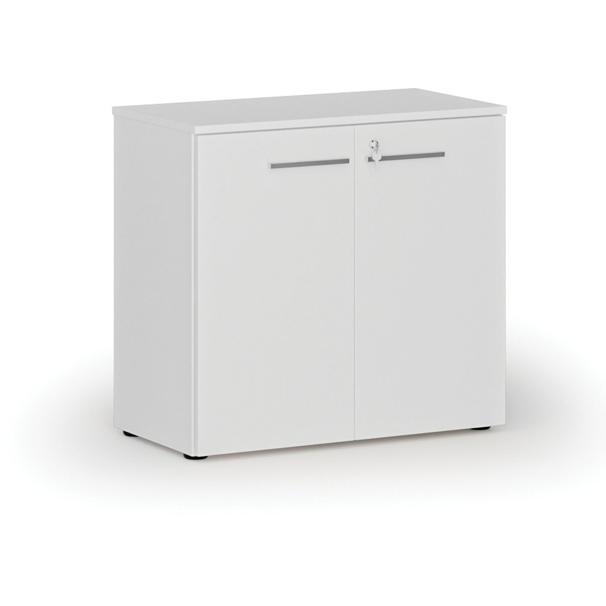 Büroschrank mit Tür PRIMO WHITE, 800 x 420 x 740 mm, weiß