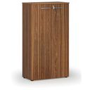 Büroschrank mit Tür PRIMO WOOD, 800 x 420 x 1434 mm, Nussbaum