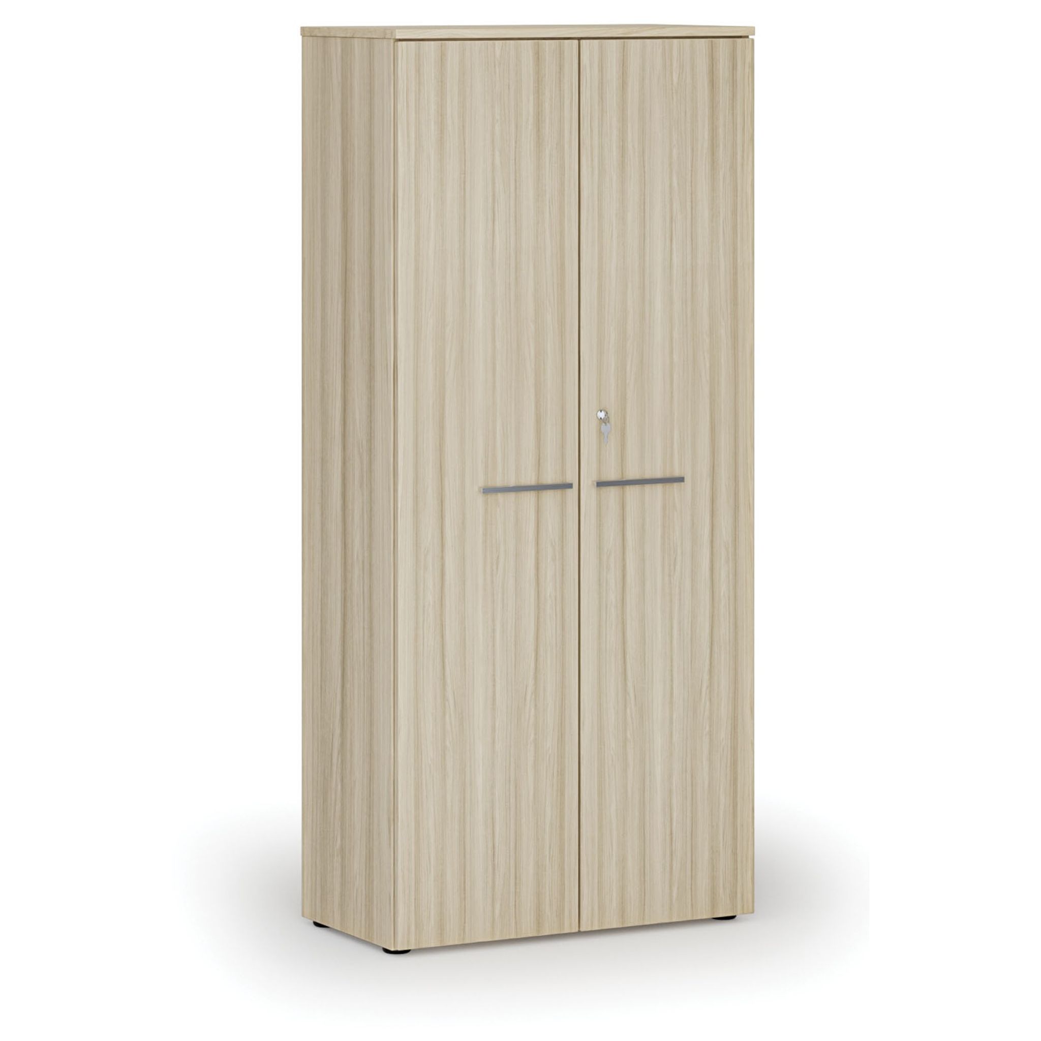 Büroschrank mit Tür PRIMO WOOD, 1781 x 800 x 420 mm, Eiche natur