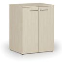 Büroschrank mit Tür PRIMO WOOD, 2 Einlegeböden, 800 x 640 x 1027 mm, Birke