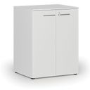 Büroschrank mit Tür PRIMO WOOD, 2 Einlegeböden, 800 x 640 x 1027 mm, weiß