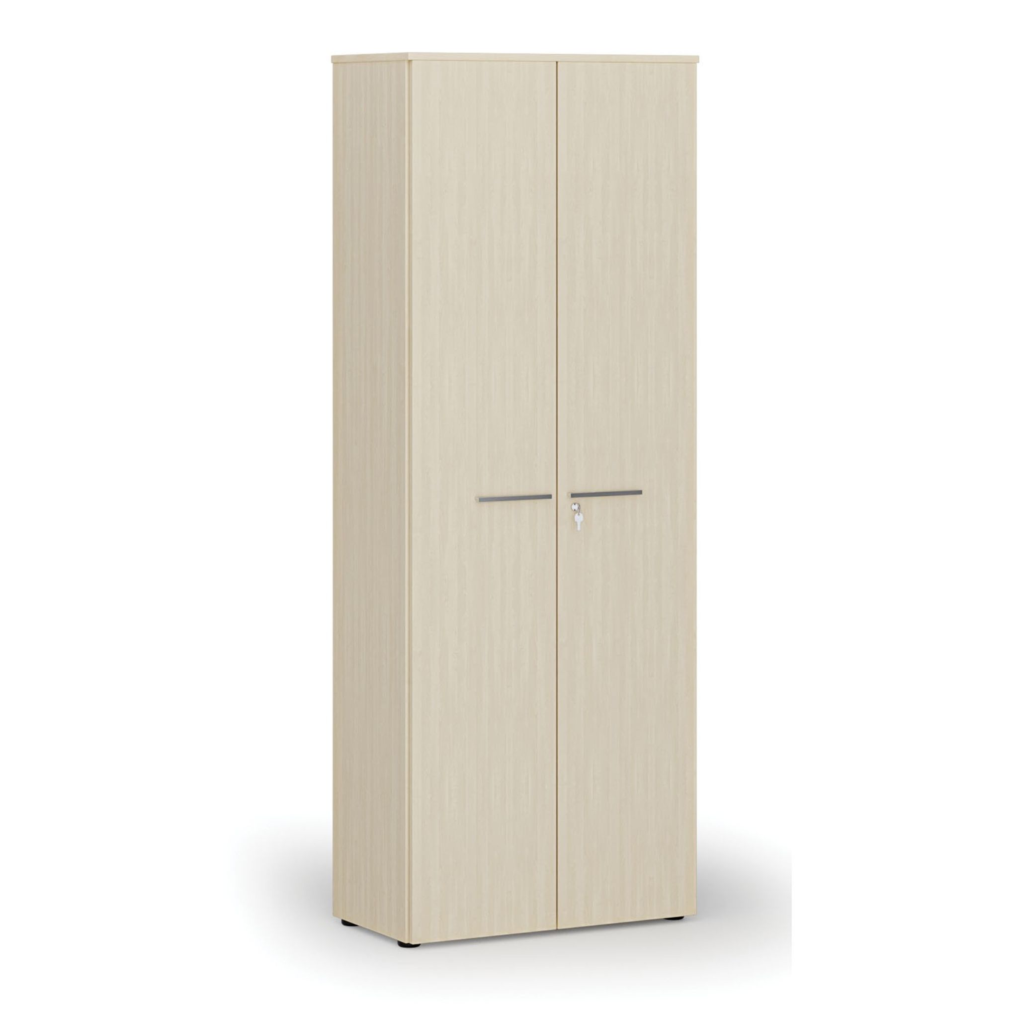 Büroschrank mit Tür PRIMO WOOD, 2128 x 800 x 420 mm, Birke