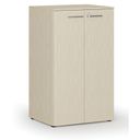 Büroschrank mit Tür PRIMO WOOD, 3 Einlegeböden, 1335 x 800 x 640 mm, Birke