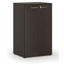 Büroschrank mit Tür PRIMO WOOD, 3 Einlegeböden, 1335 x 800 x 640 mm, Wenge