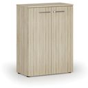 Büroschrank mit Tür PRIMO WOOD, 800 x 420 x 1087 mm, Eiche natur