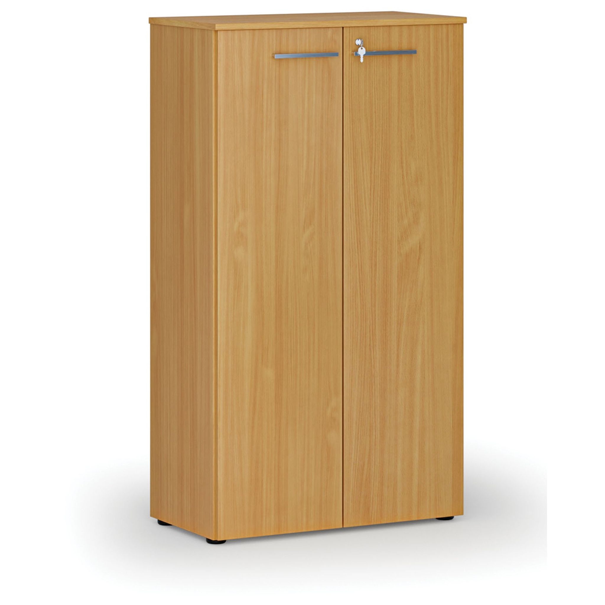 Büroschrank mit Tür PRIMO WOOD, 800 x 420 x 1434 mm, Buche