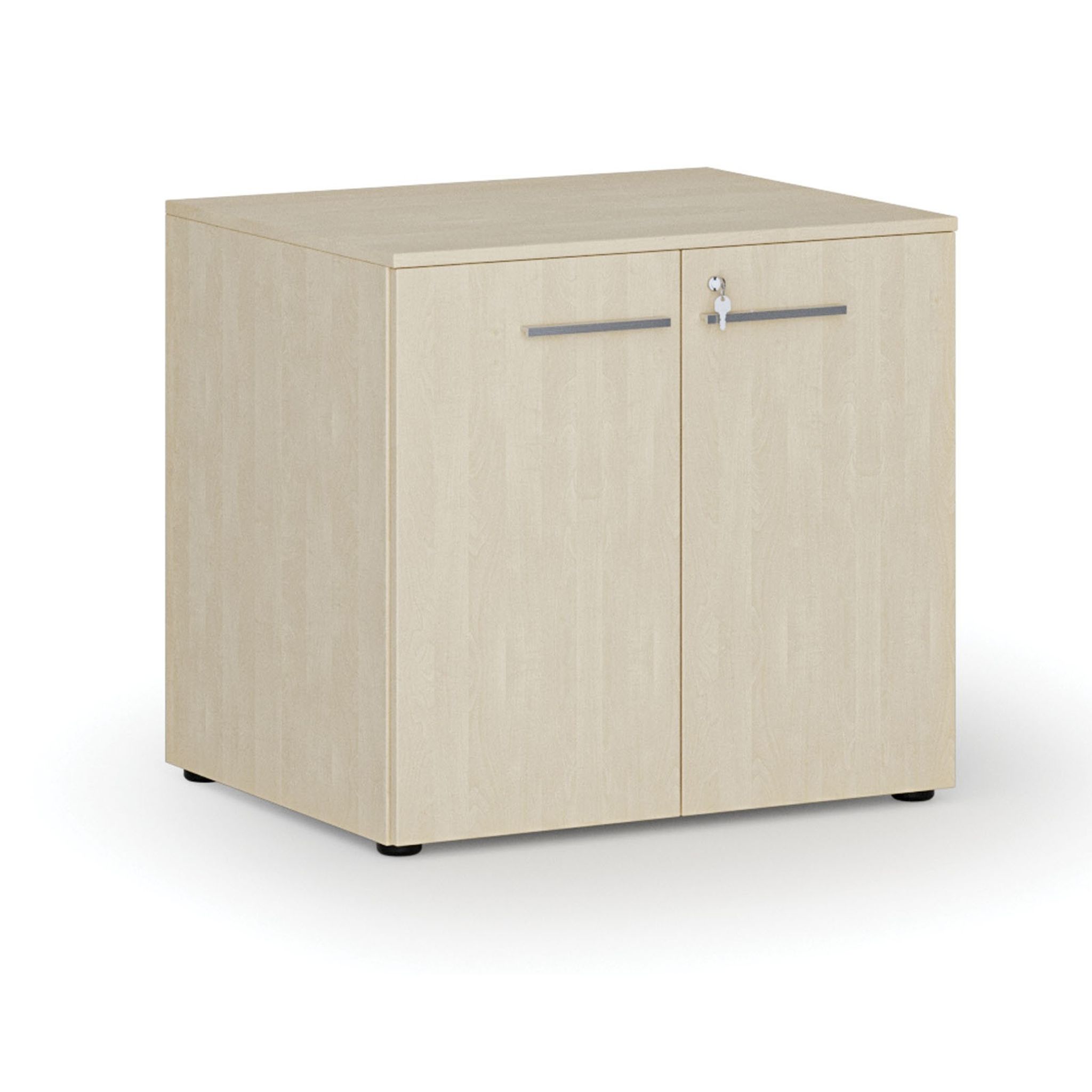 Büroschrank mit Tür PRIMO WOOD, 800 x 640 x 735 mm, Birke
