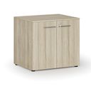 Büroschrank mit Tür PRIMO WOOD, 800 x 640 x 735 mm, Eiche natur