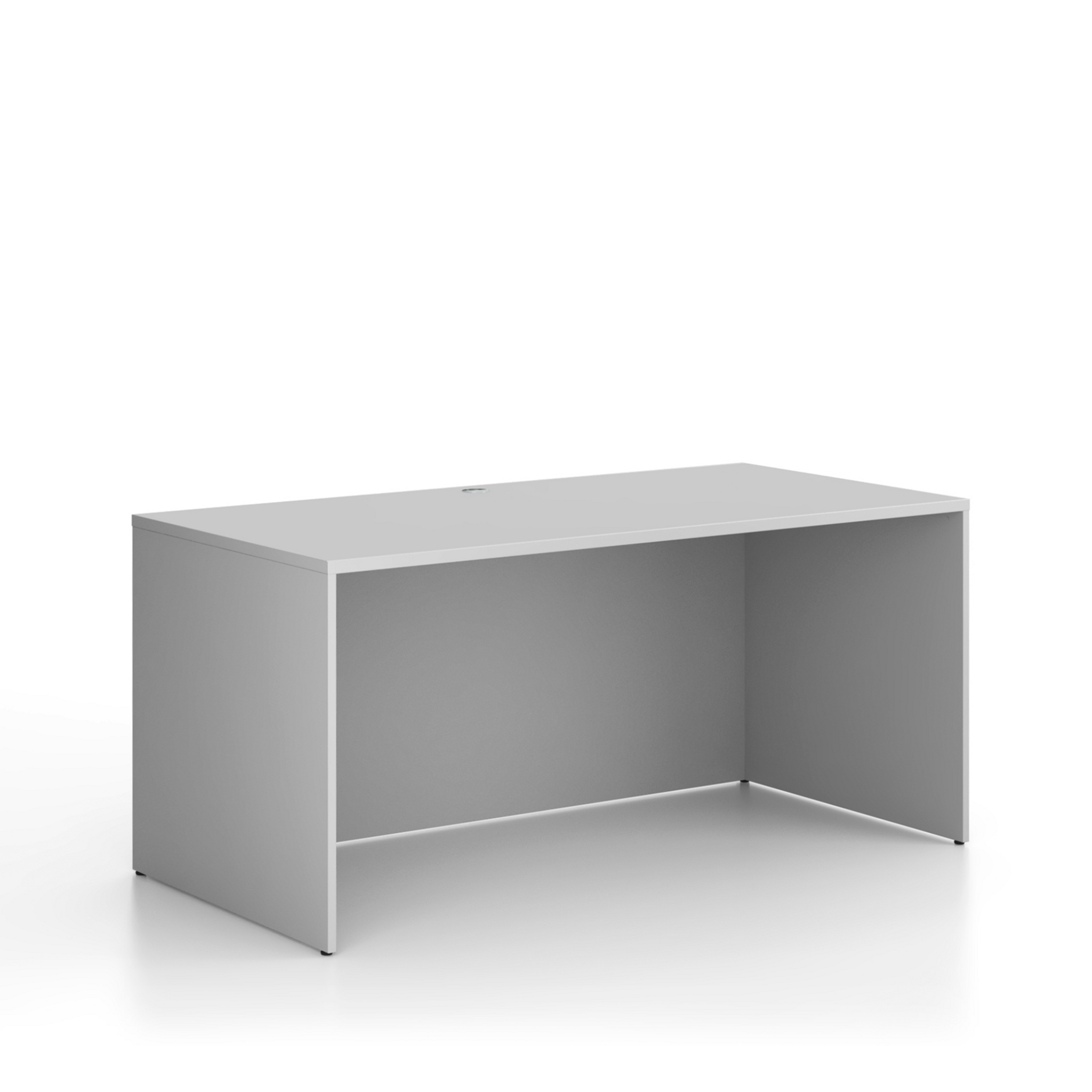 Büroschreibtisch FRAME, 1600 x 800 mm, grau