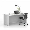 Büroschreibtisch FRAME, 1600 x 800 mm, weiß