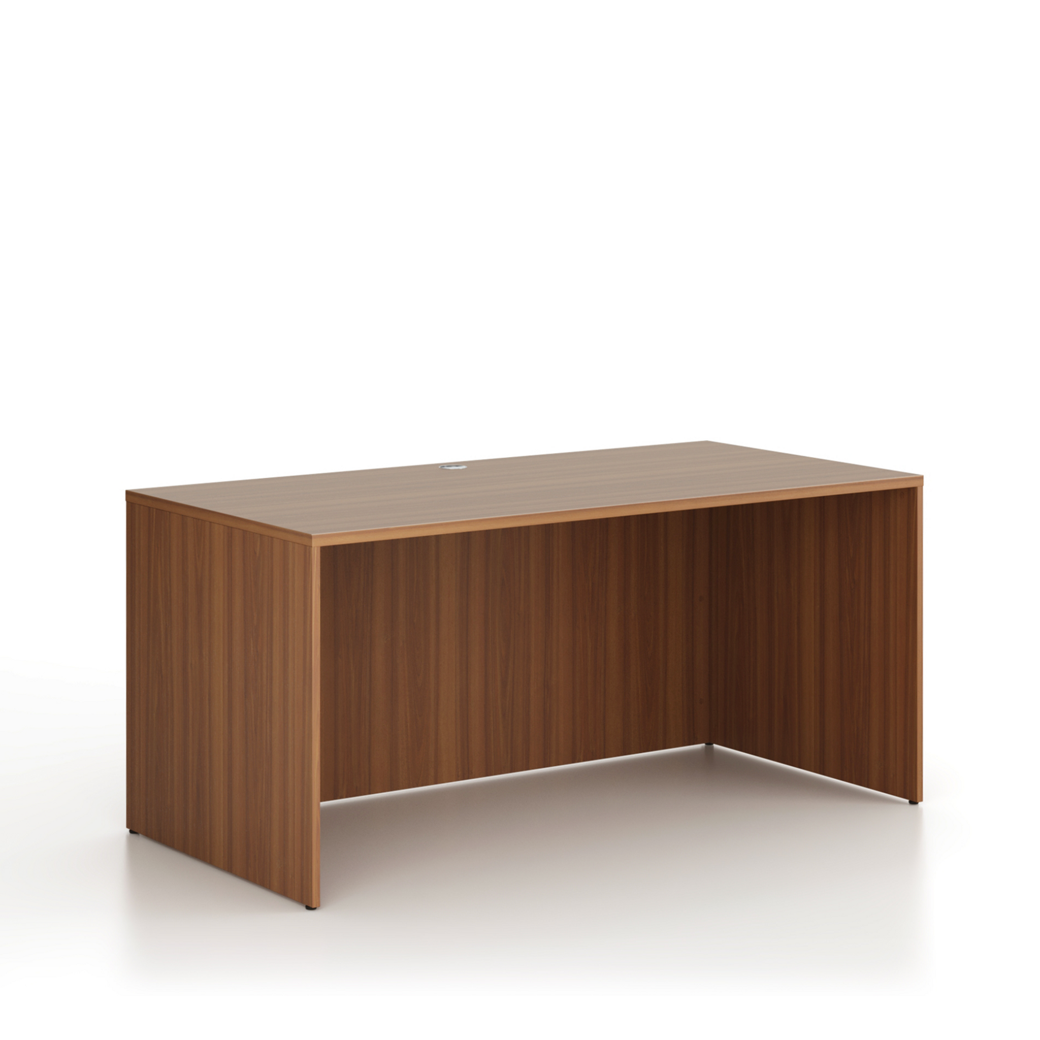 Büroschreibtisch FRAME, 160x80 cm, Nussbaum