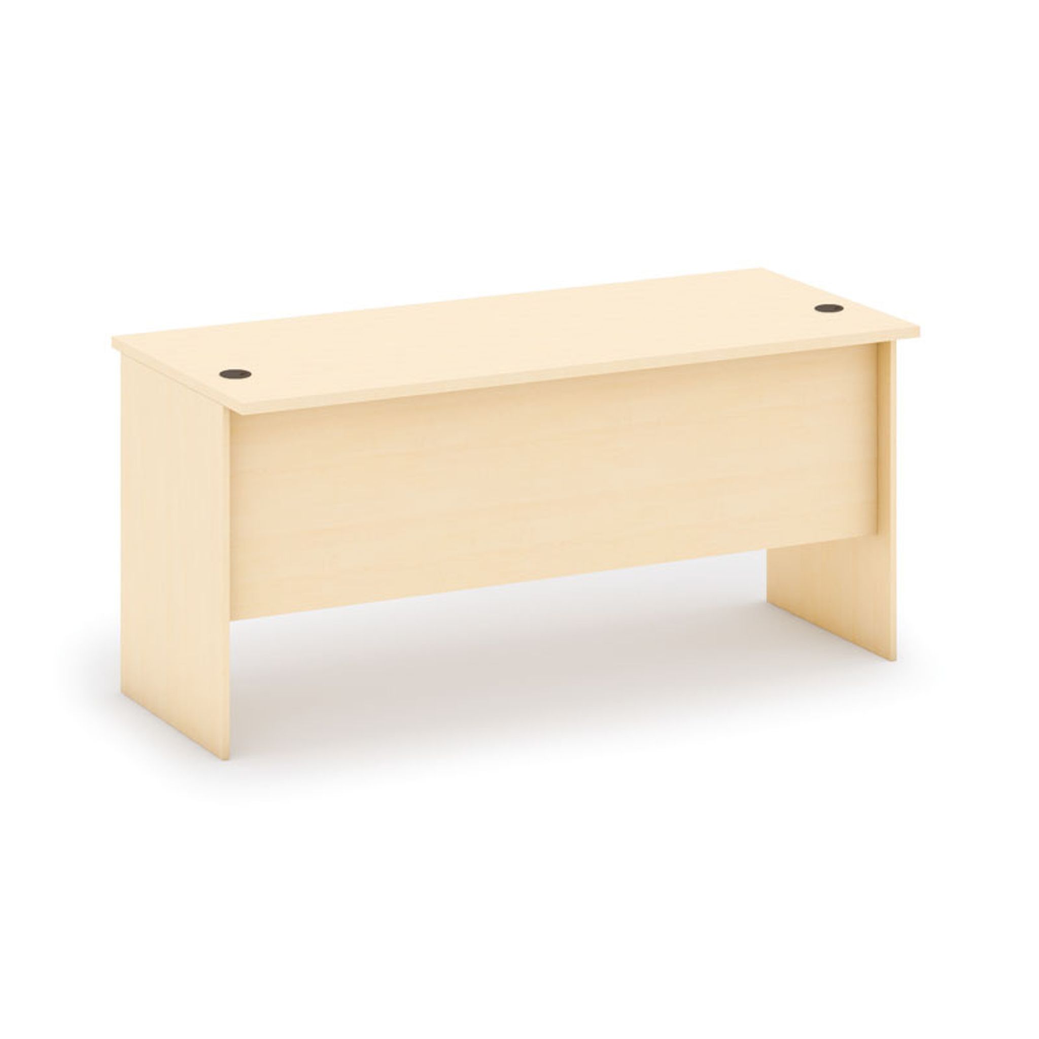 Büroschreibtisch gerade MIRELLI, Länge 1600 mm, Birke