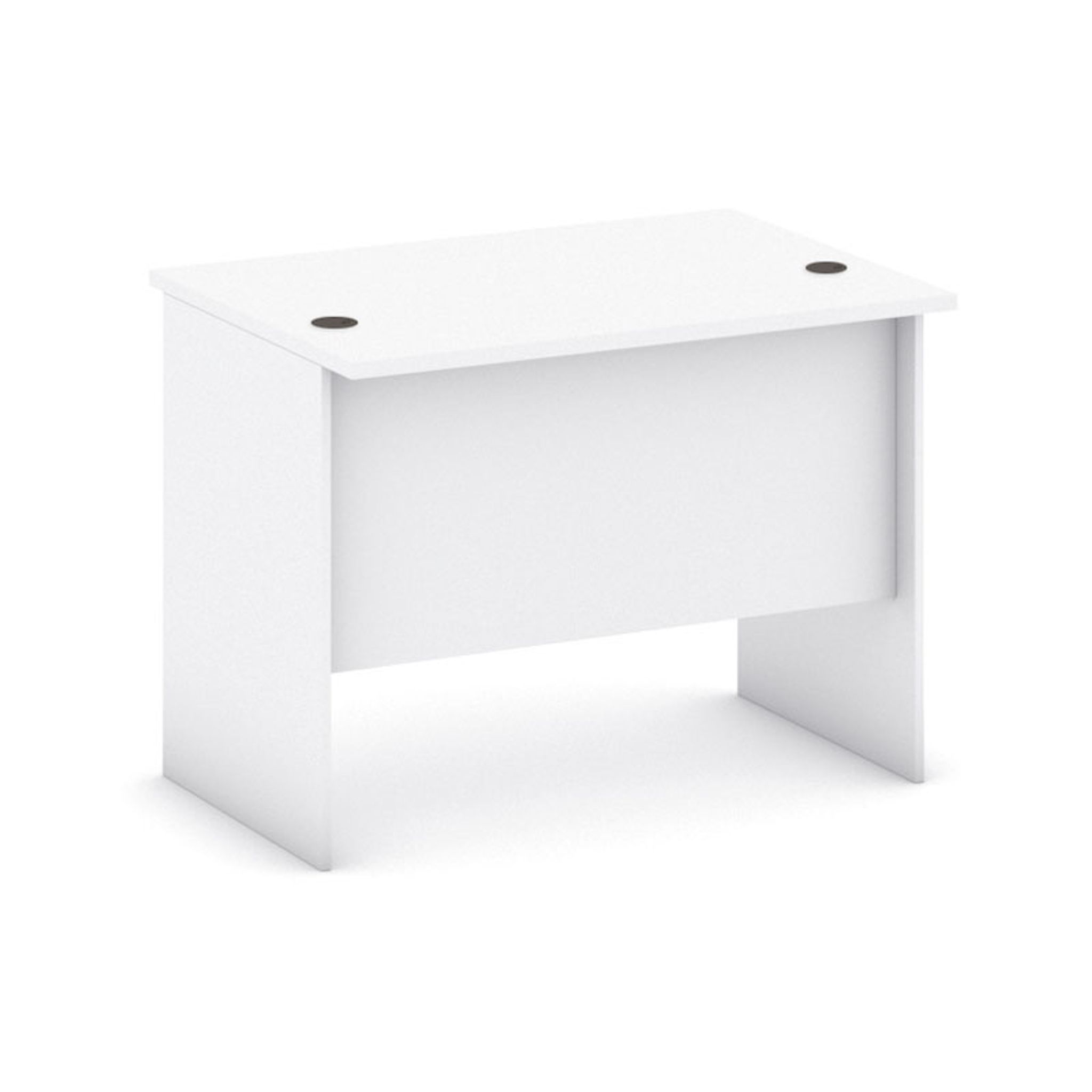 Büroschreibtisch MIRELLI, 100x80 cm, weiß