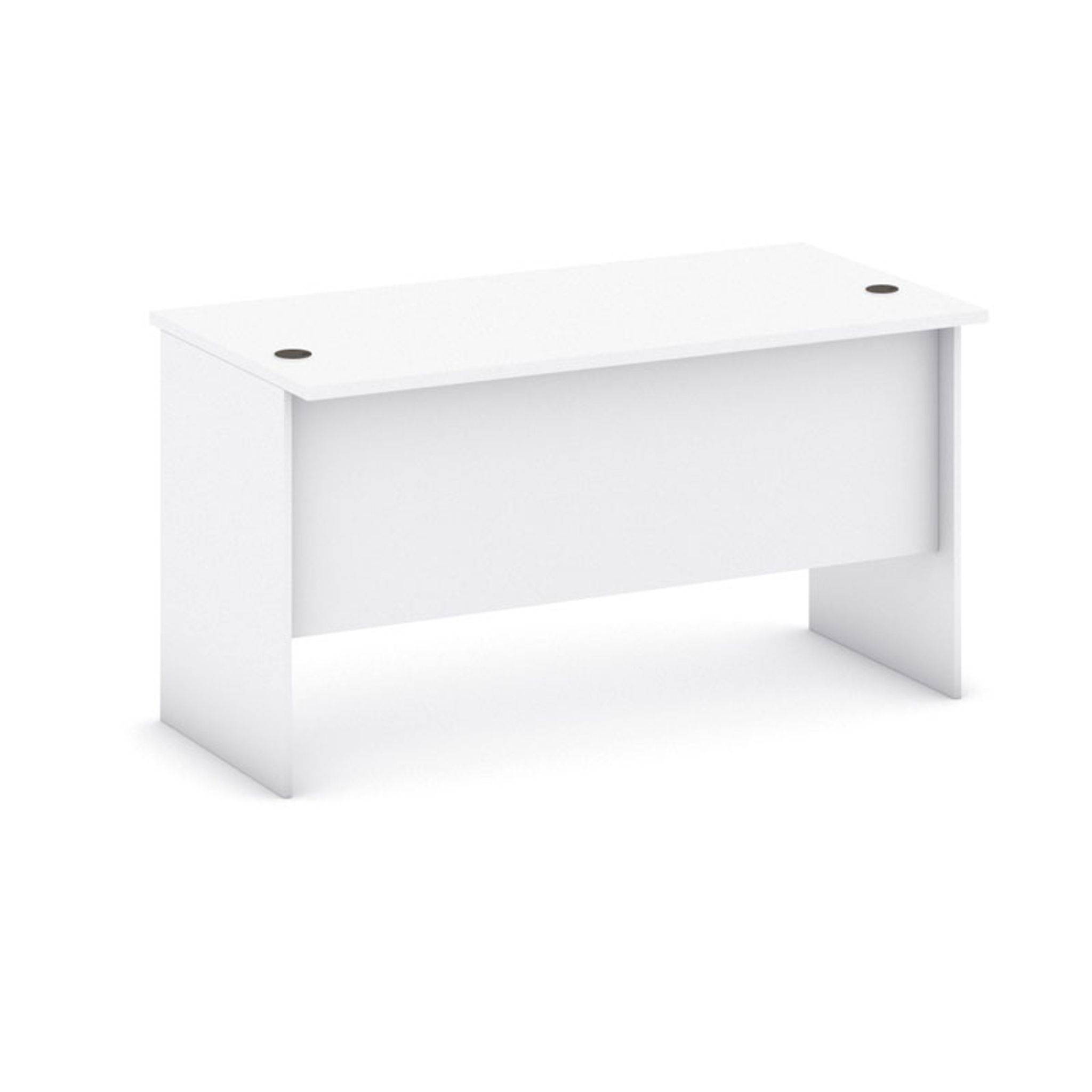 Büroschreibtisch MIRELLI, Länge 1400 mm, weiß
