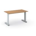 Büroschreibtisch PRIMO FLEXIBLE, 140x80 cm, Buche