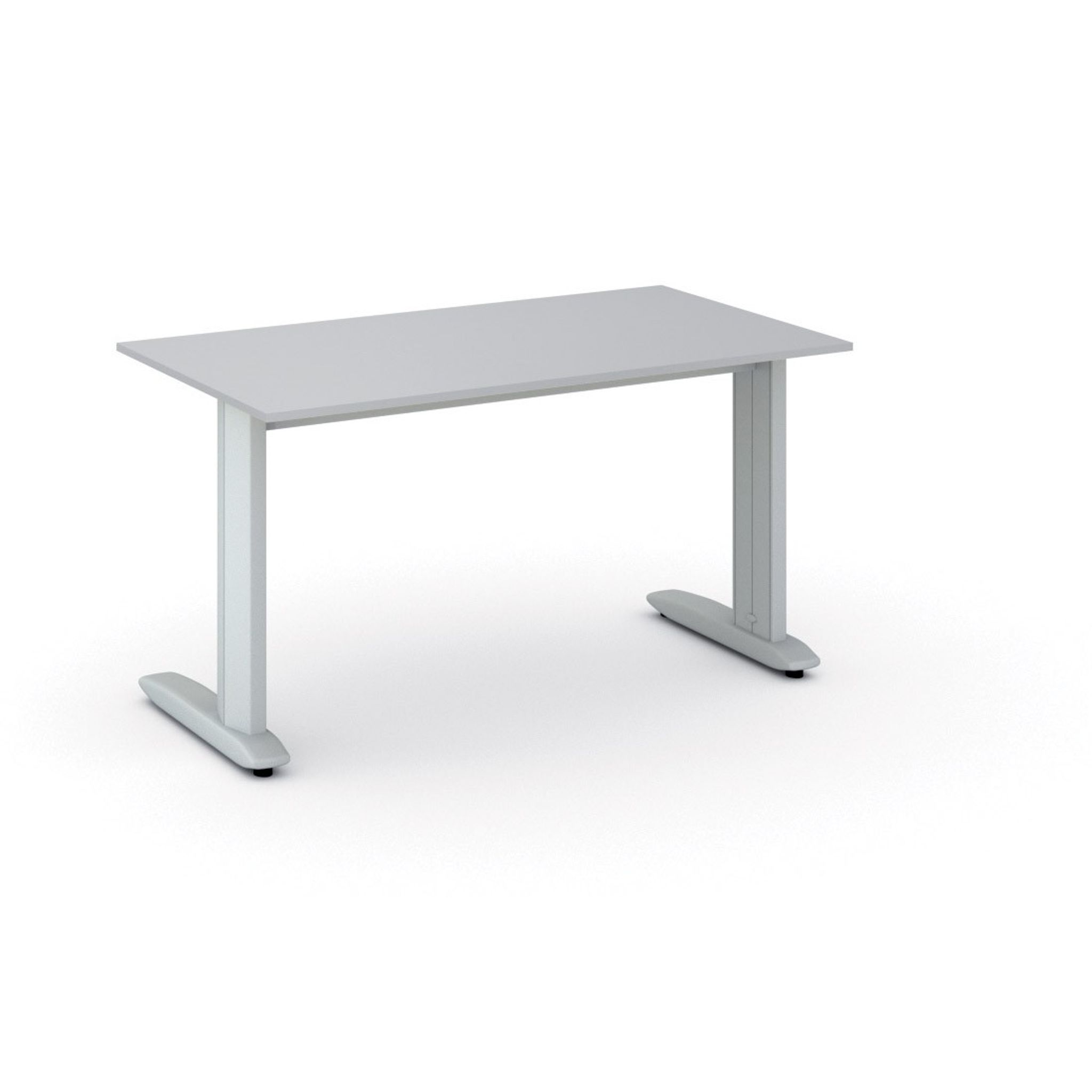 Büroschreibtisch PRIMO FLEXIBLE, 140x80 cm, grau