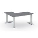 Büroschreibtisch PRIMO FLEXIBLE, 160x140 cm, Graphit